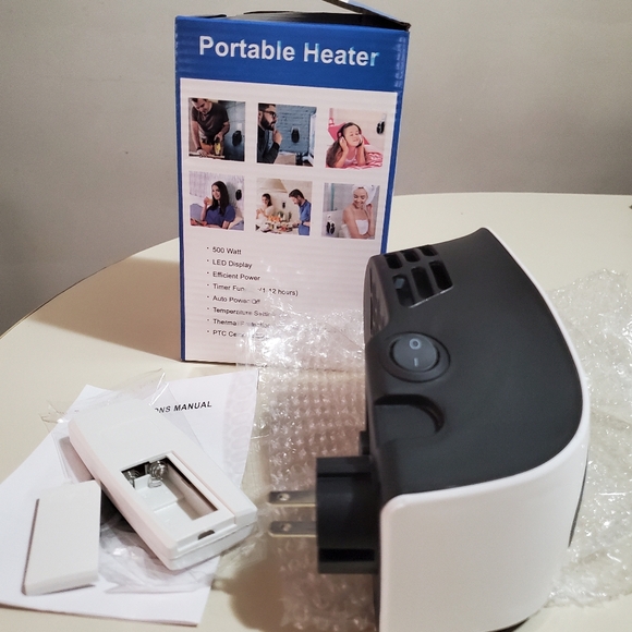 NIB Electric Portable Heater Plug in Wall Room Heating Mini - Picture 2 of 12